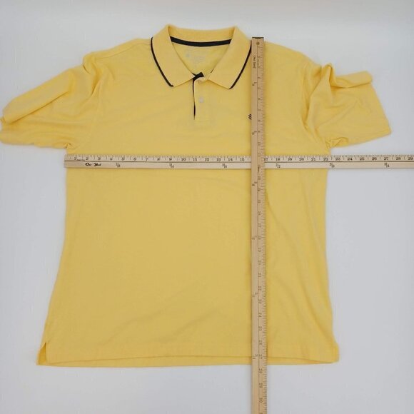 Coolibar UPF 50+ Yellow Polo Shirt Men's XL Short Sleeve Breathable Summer Beach - Picture 8 of 8